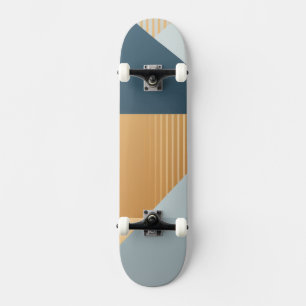 Background of geometric shapes in grays skateboard