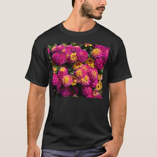 Background of lantana flowers T-Shirt (Front)