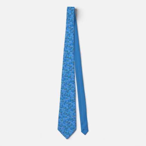 Background of multiple dolphins neck tie
