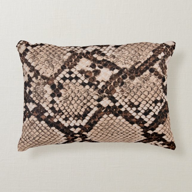 background of snake skin texture accent pillow (Front)
