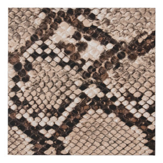 background of snake skin texture faux canvas print