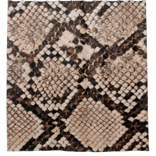 background of snake skin texture shower curtain