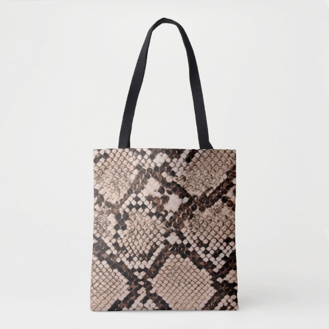 background of snake skin texture tote bag (Front)