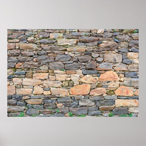 background of stone wall texture photoabandoned a poster