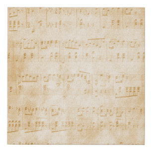 Background old vintage parchment faux canvas print