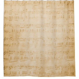 Background old vintage parchment shower curtain