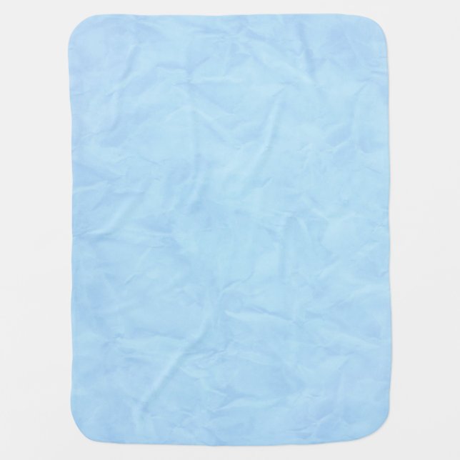 Background PAPER TEXTURE - blue Receiving Blanket (Front)