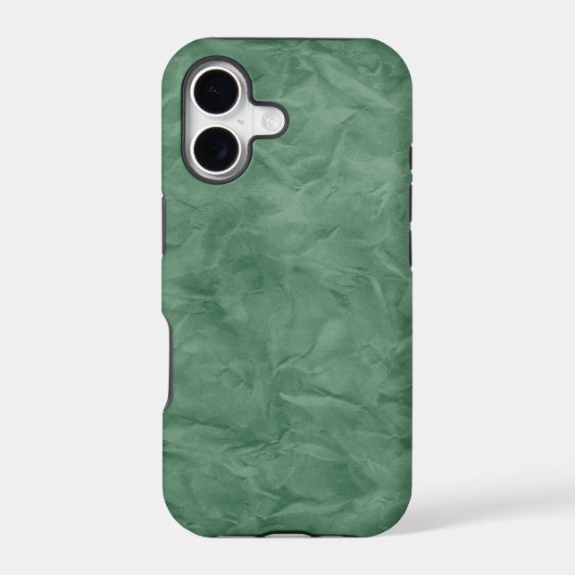 Background PAPER TEXTURE - dirty green Iphone Case (Back)