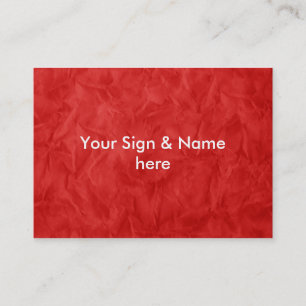 Background PAPER TEXTURE - dirty red Business Card
