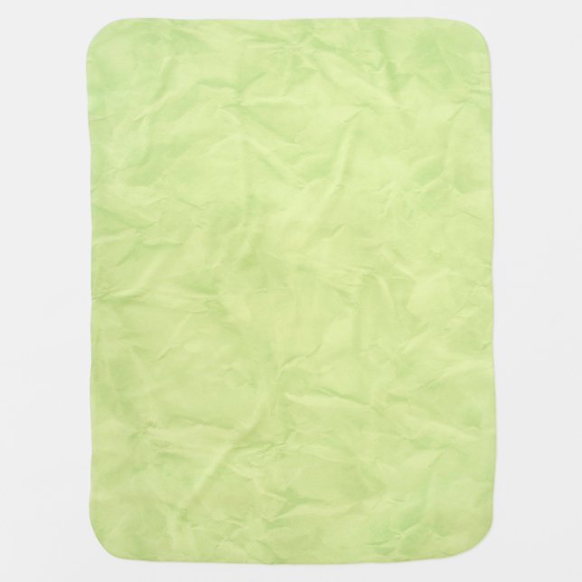 Background PAPER TEXTURE - green Receiving Blanket (Front)