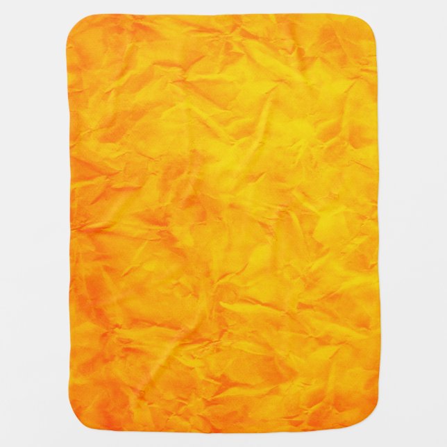 Background PAPER TEXTURE - orange yellow Swaddle Blanket (Front)