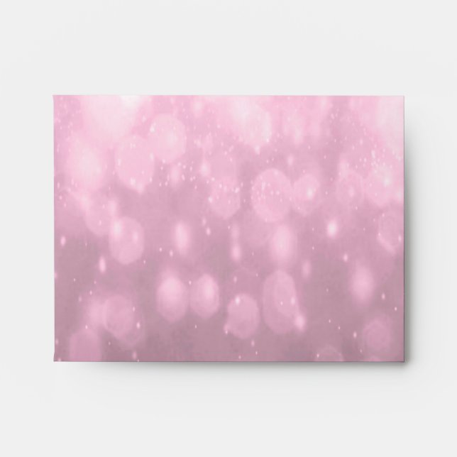 Background - Pink Bokeh Glitter Lights Envelope (Front)