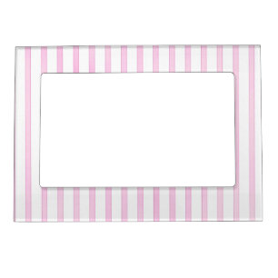 Background Pink Watercolor Stripes Magnetic Frame