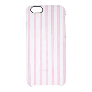 Background Pink Watercolor Stripes Clear iPhone 6/6S Case