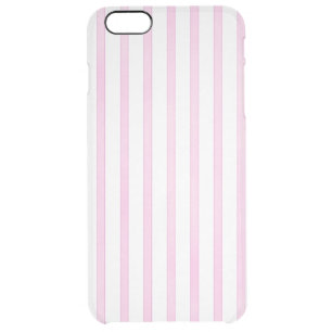 Background Pink Watercolor Stripes Clear iPhone 6 Plus Case