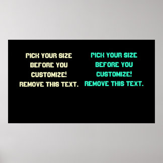 Background poster blanks large to small See Notes