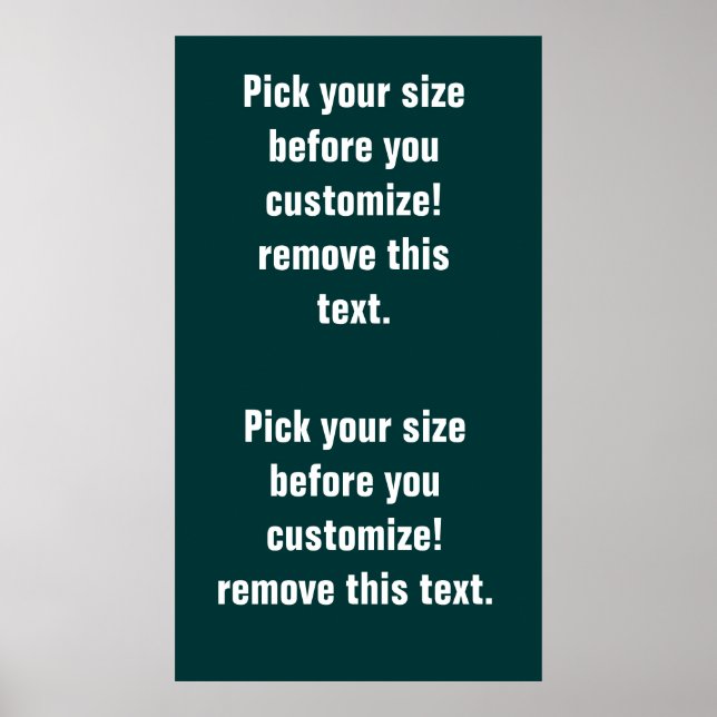 Background poster blanks large to small See Notes (Front)