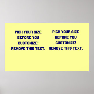 Background poster blanks large to small See Notes