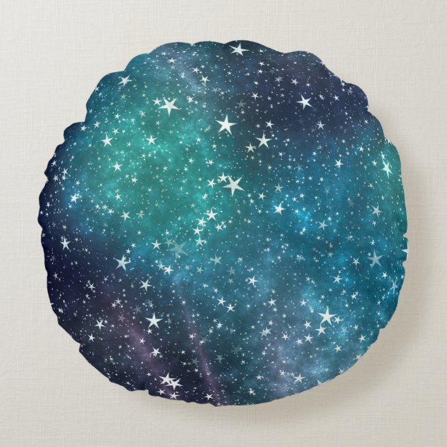 Background scrapbooking paper round pillow (Front)