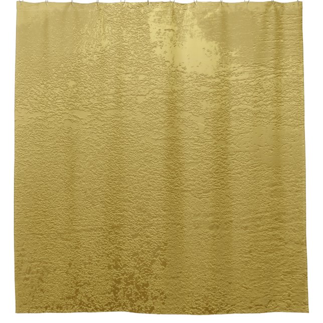 Background structure texture gold shower curtain (Front)