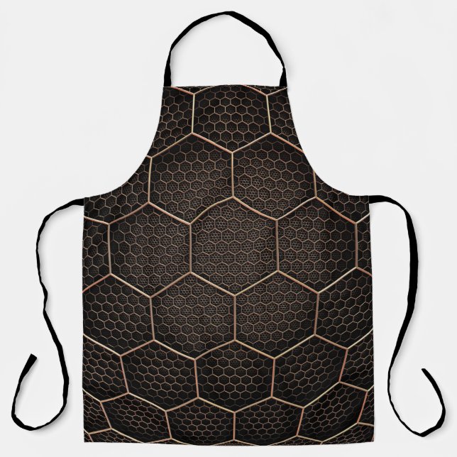 Background texture hexagon grid d apron (Front)