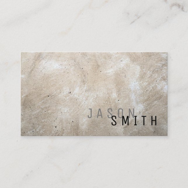 Background Texture | Modern Text Business Card (Front)