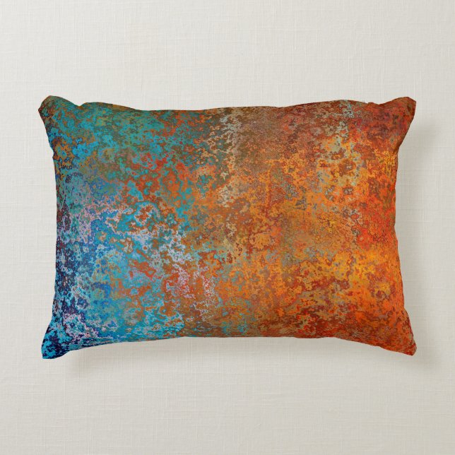 Background texture rust old brown accent pillow (Front)
