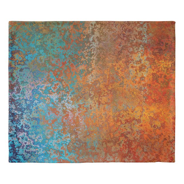 Background texture rust old brown duvet cover (Front)