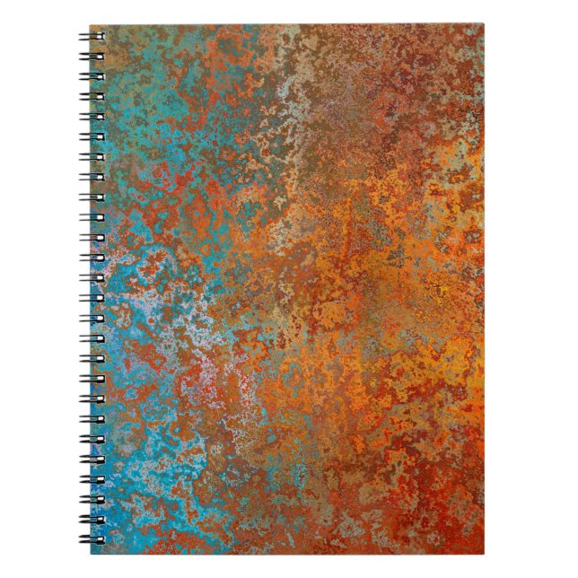Background texture rust old brown notebook (Front)