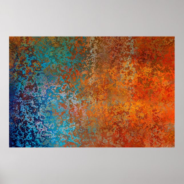 Background texture rust old brown poster (Front)