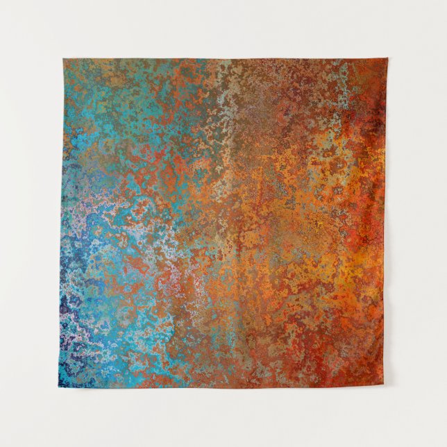 Background texture rust old brown tapestry (Front)