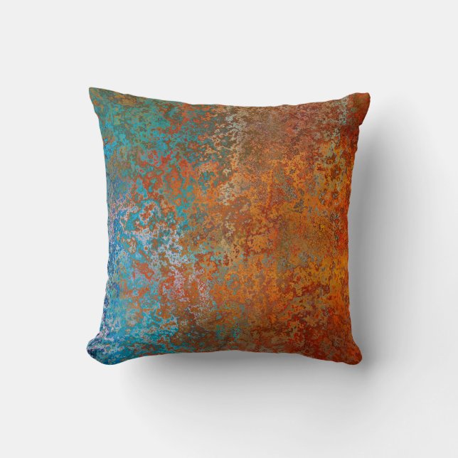 Background texture rust old brown throw pillow (Front)