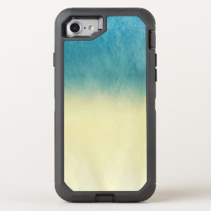 Background- Texture Watercolor Paper OtterBox Defender iPhone SE/8/7 Case