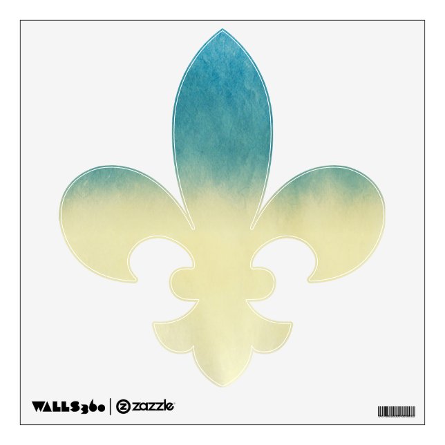 Background- Texture Watercolor Paper Wall Decal (Front)