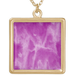 background texture watercolor purple seamless gold plated necklace