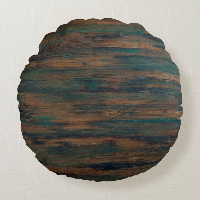 Background tree wood texture round pillow (Front)