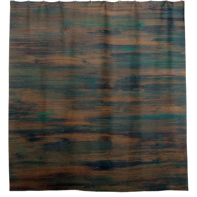 Background tree wood texture shower curtain (Front)