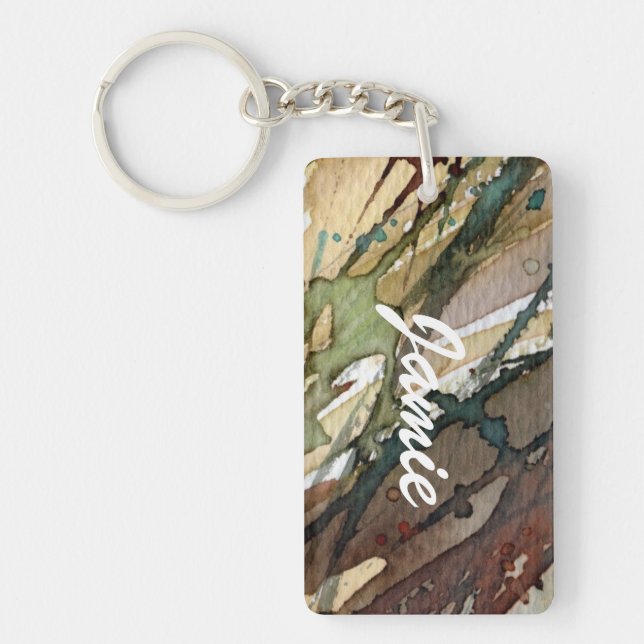 background watercolor 2 keychain (Front)