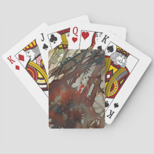 background watercolor 2 poker cards