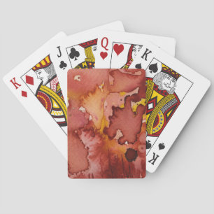 background watercolor 3 poker cards