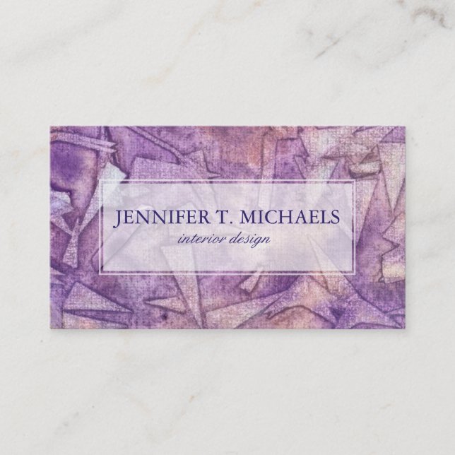 background watercolor business card (Front)