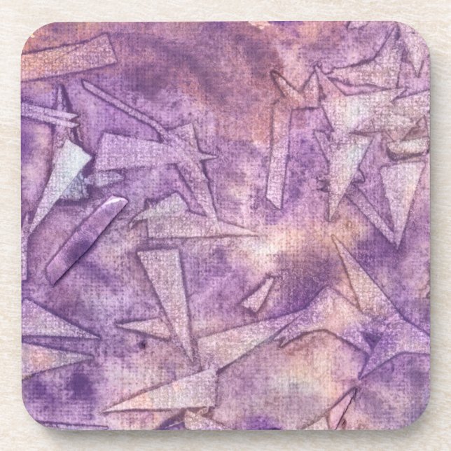 background watercolor drink coaster (Front)