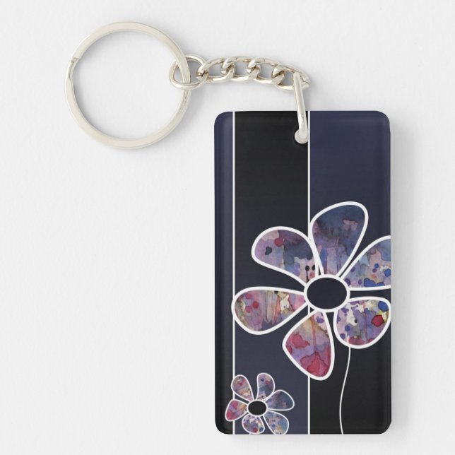 background watercolor keychain (Front)