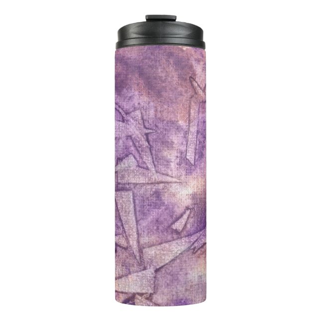 background watercolor thermal tumbler (Front)
