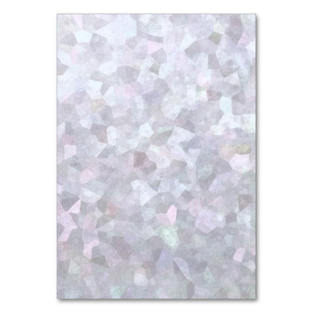 Background - White Pearl Table Number (Front)