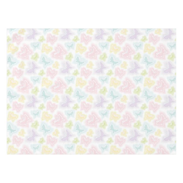 Background with butterflies in watercolor tablecloth (Front (Horizontal))