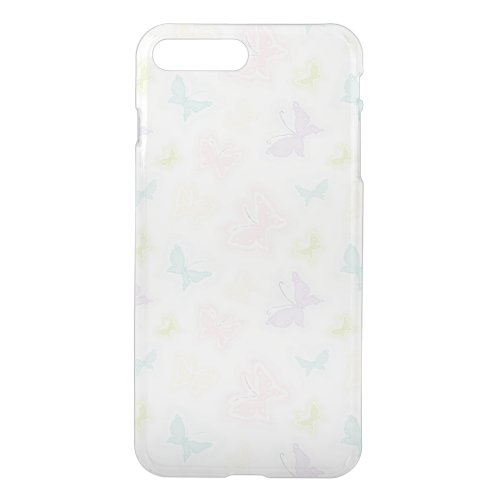 Background with butterflies in watercolor iPhone 8 plus7 plus case