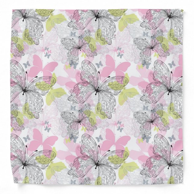 Background with butterfly bandana (Front)