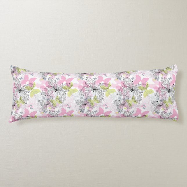 Background with butterfly body pillow (Front)