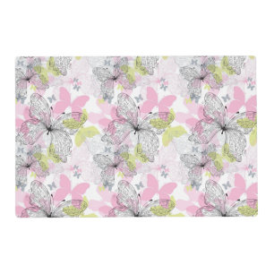 Background with butterfly placemat